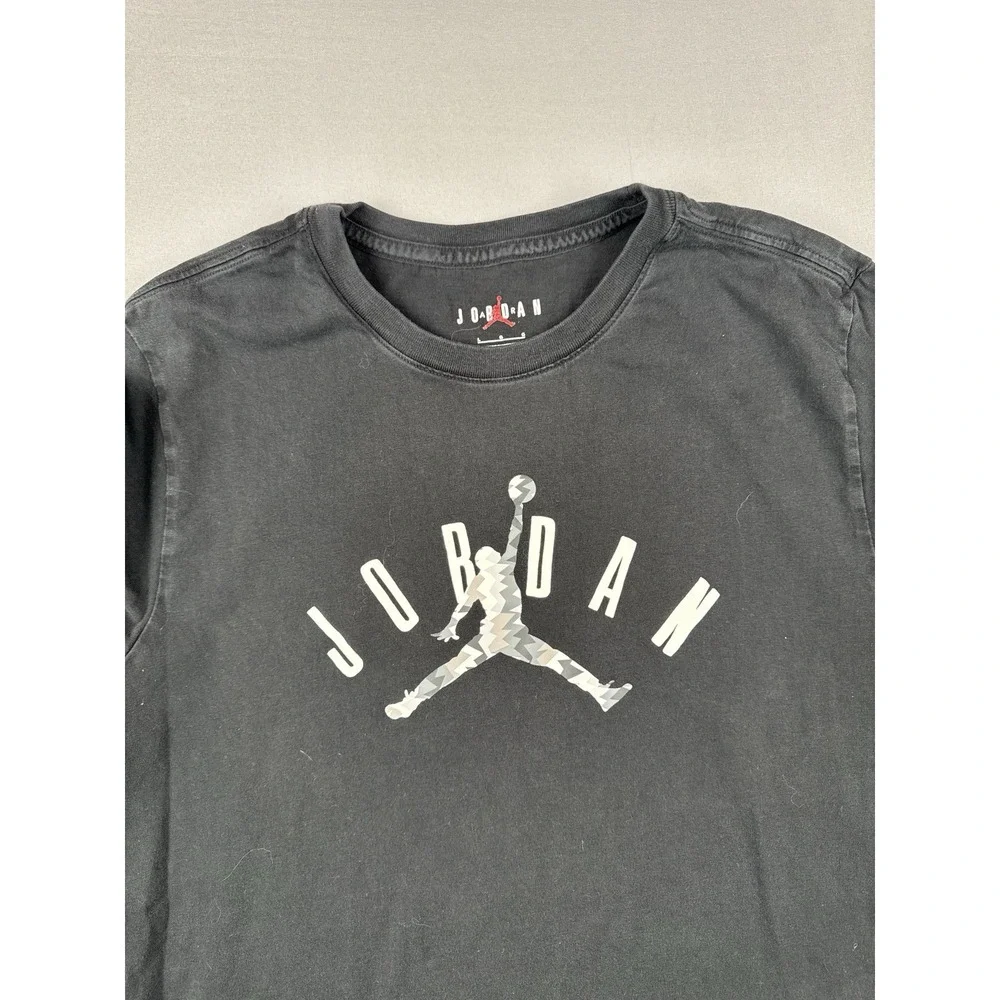 Nike Air Jordan Jumpman T Shirt Mens Large Black Basketball Logo Tee